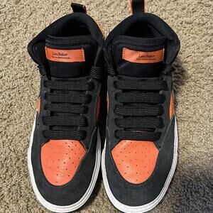 Nike Skateboarding Shoe - Leo Baker Black Orange Size 9.5